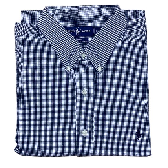 Ralph Lauren Blake Mens‎ Checkered Long Sleeve Button-Down Shirt XXL - Picture 1 of 7